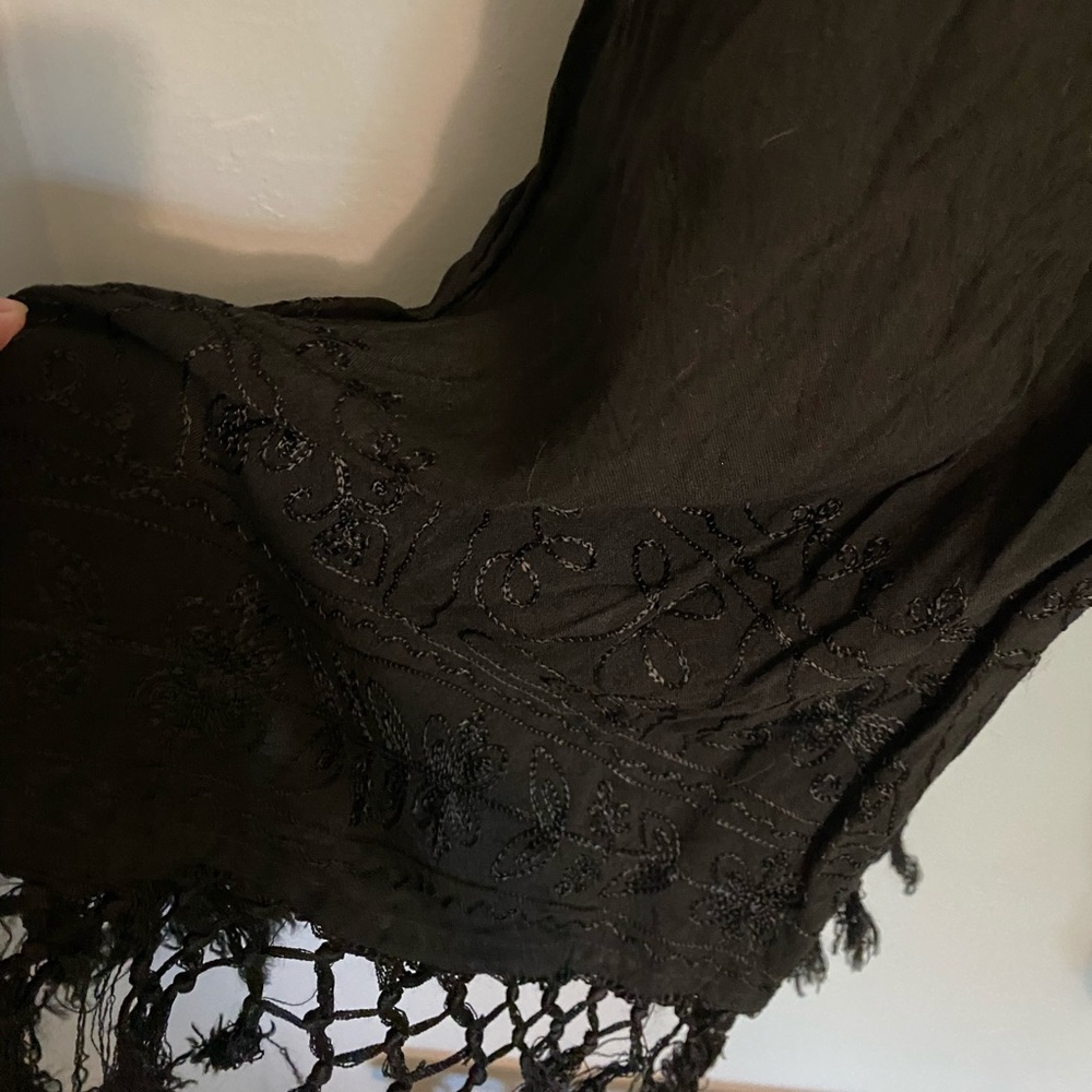 Black one size wrap pant